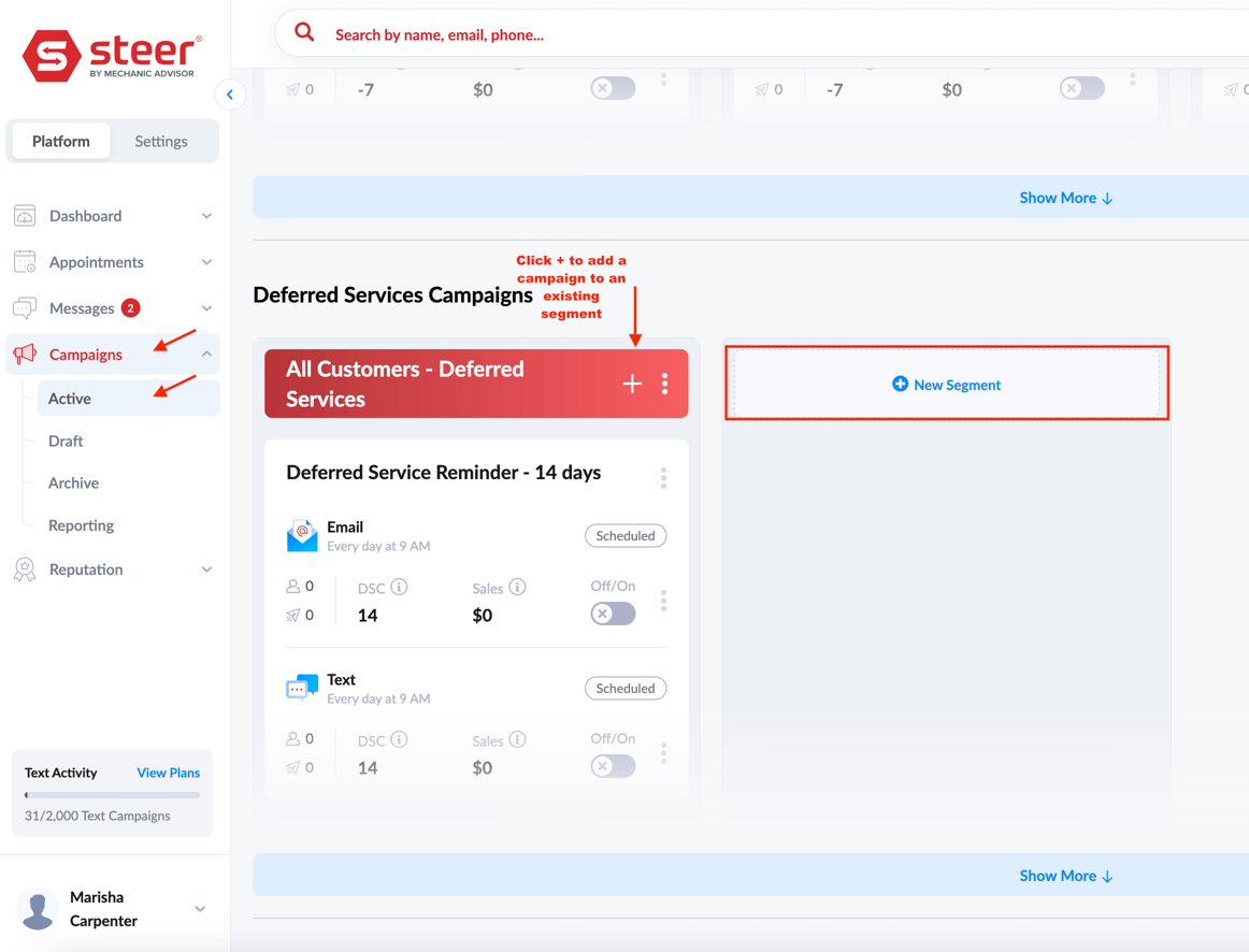 How to Create and Edit Deferred Service Reminders