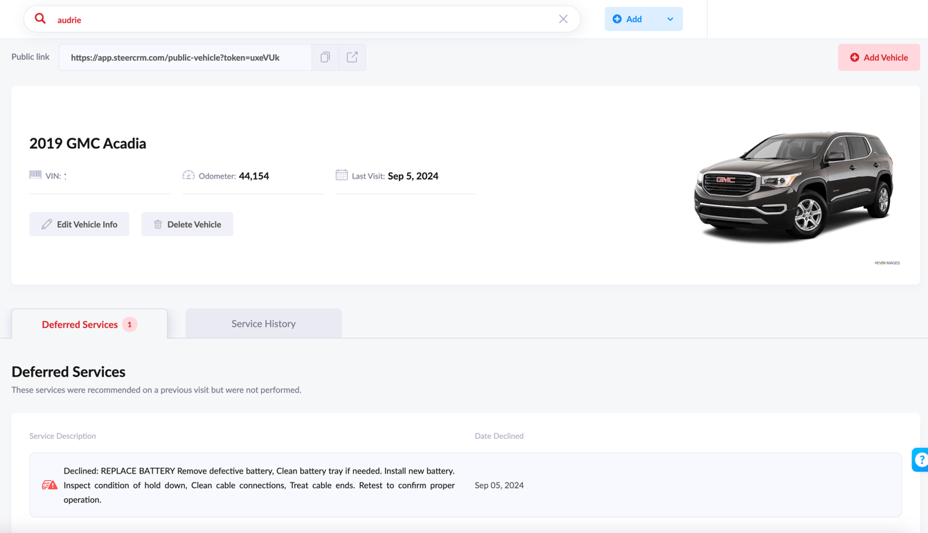 How to Create and Edit Deferred Service Reminders