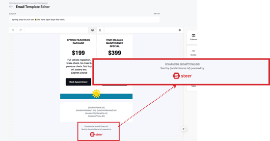 Email Footer Requirements
