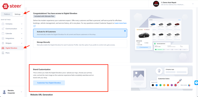 DG - Brand Customization