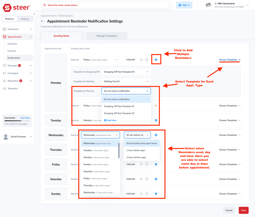 How to Customize Appointment Notifications & Reminders