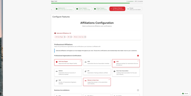 Step 7 - Config Features Part 2