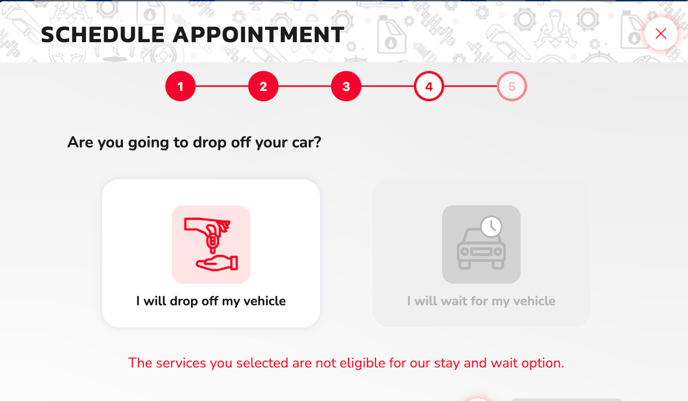 WaitingDrop Off by Service