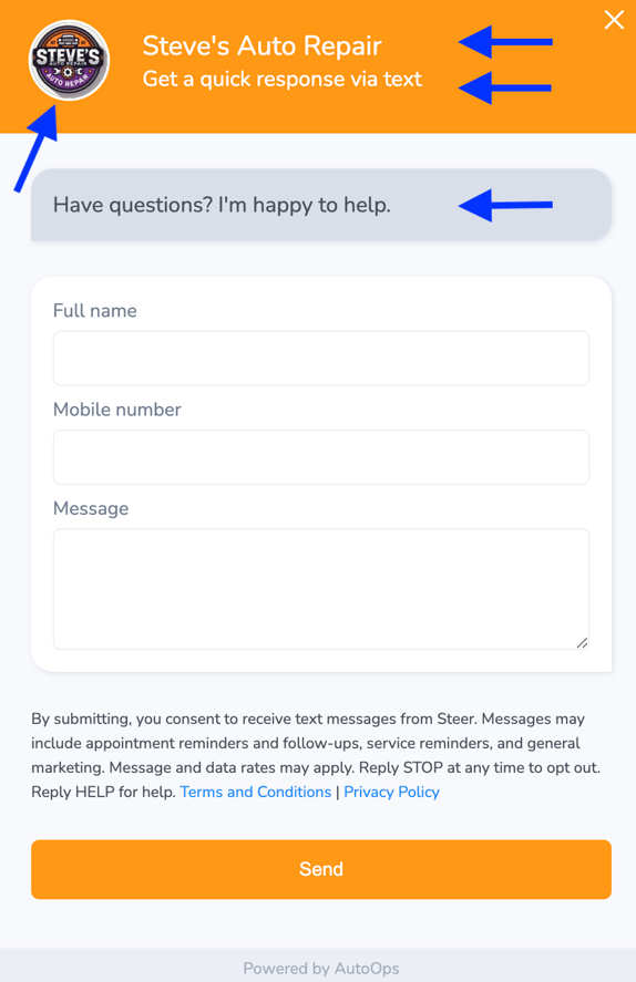 How to Configure Website Chat - an AutoOps Pro Feature