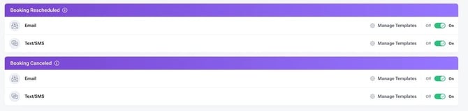 New Booking Messages