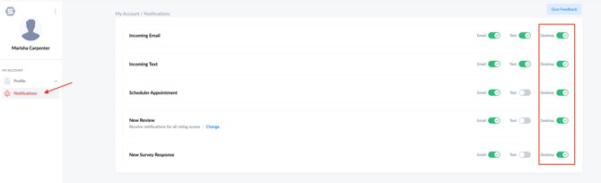 Notifications step 2
