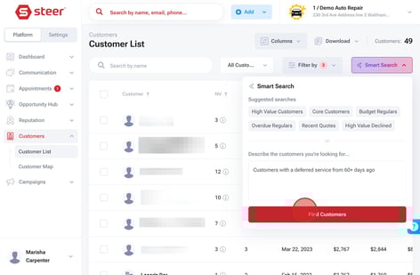 Smart Search Find Customers