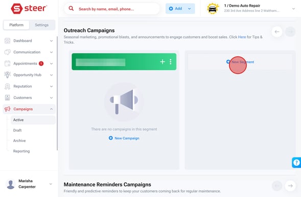 Smart Search New Segment