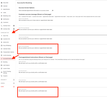 Wait Time Successful Messaging