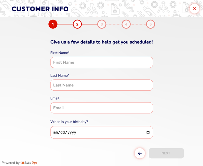 customer custom field final screen